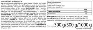 100% Kreatin Monohydrate (300g)