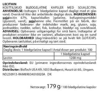 Lecithin (100 Tabs)