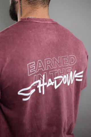 Shadows Oversized Tee (Wine)