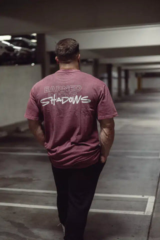 Shadows Oversized Tee (Wine)