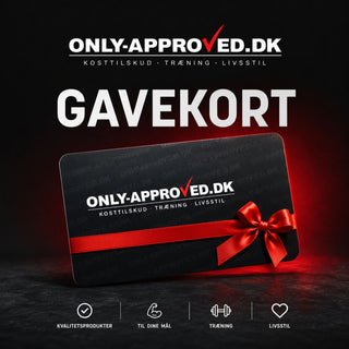Only Approved gavekort - kosttilskud, traening og livsstil