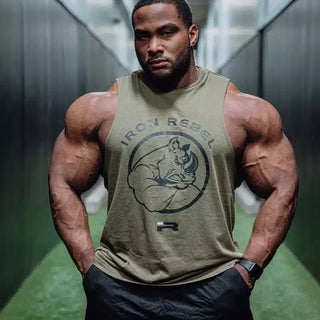 RHINO POWER HULK CUT TEE (ARMY)